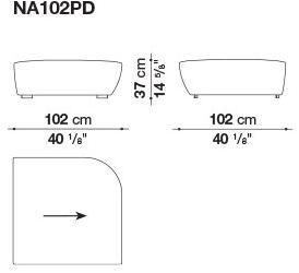 B&B Italia Модульный тканевый диван sun-id-1365656 - Вид №17