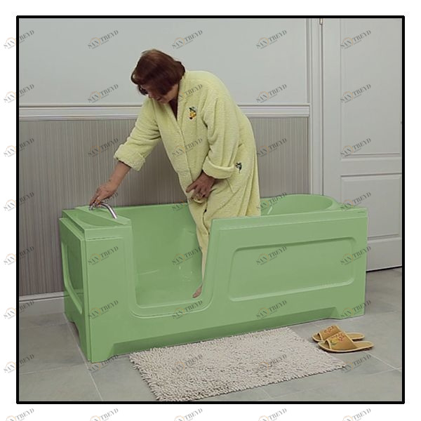 Ванна с дверцей Akcjum Relax 150-70-LH-S лежачая левосторонняя салатовая RELAX15070LHS