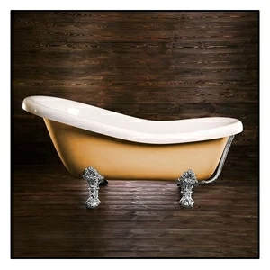 Ванна Akcjum Rectime 170 WR-02-05-Ch-B овальная бежевая с хромированными ножками