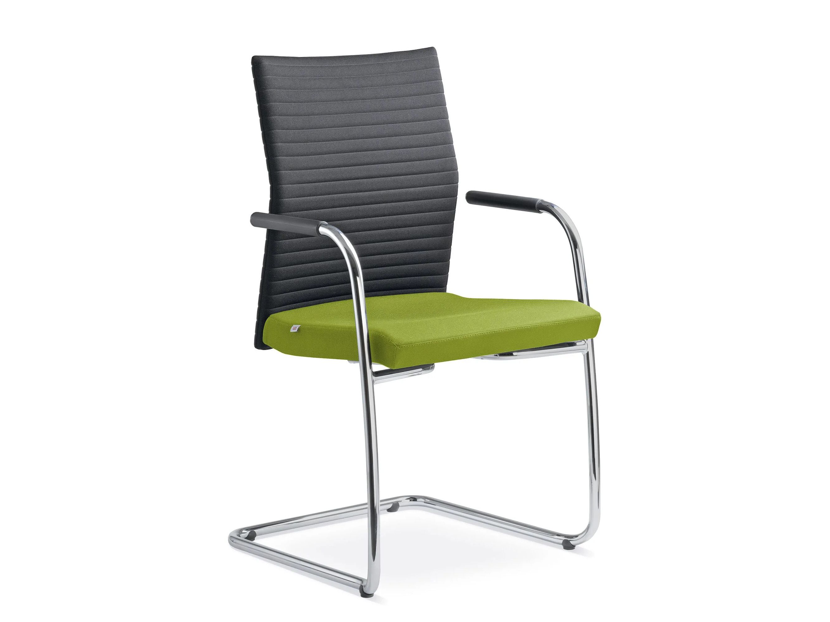 Штабелируемый тканевый консольный стул с подлокотниками LD Seating ARCH-00056779 - Вид №1