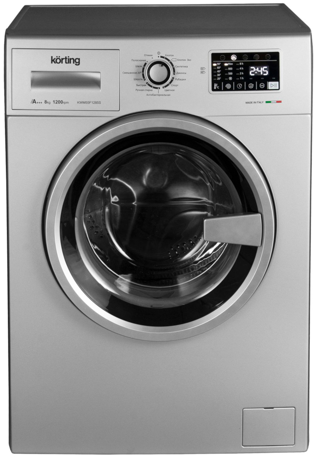 KWM 55F1285 S Полноразмерные стиральные машины / 850х595х550, фронтальная загрузка, 8 кг, 1200 об/мин, сенсорное управление, led индикация настроек и этапов выполнения программы, цифровой дисплей с индикацией продолжительности программы, отложенный старт Santreyd 