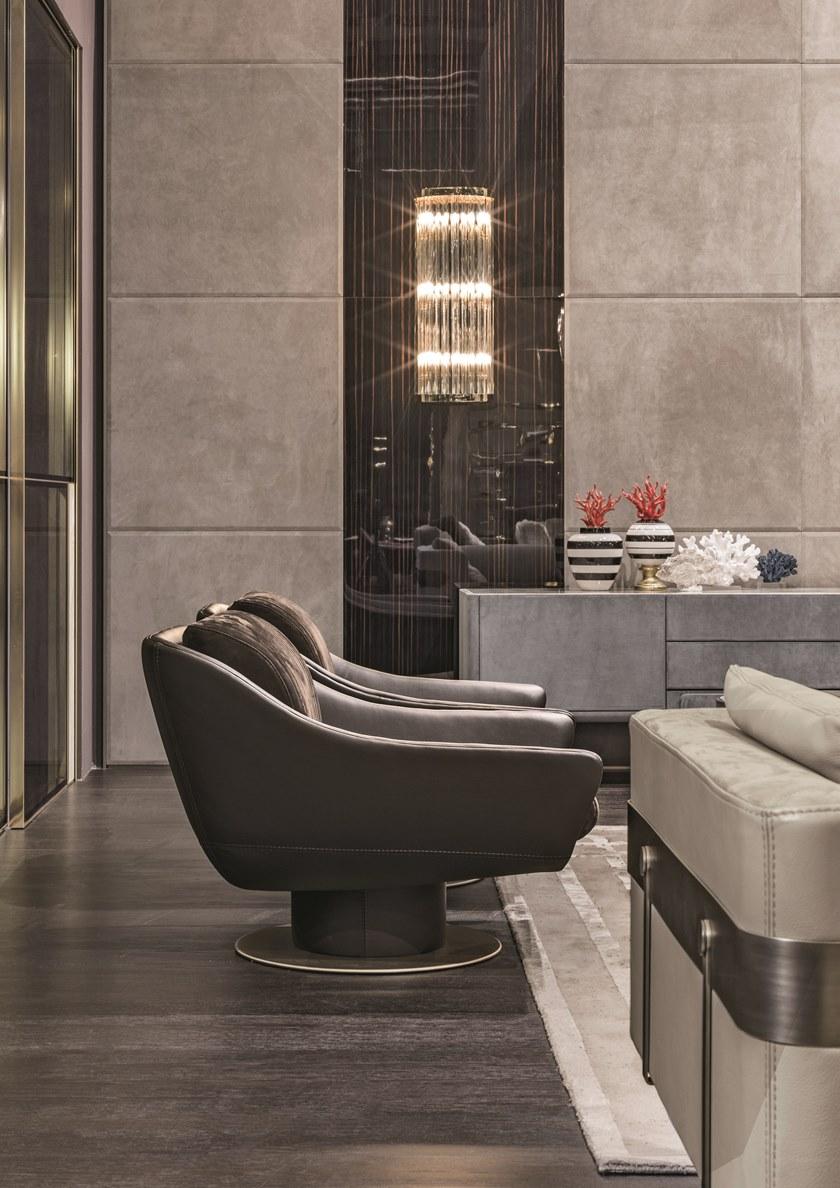 Longhi Кресло поворотное с подлокотниками Loveluxe 2019 – rhythm collection sun-id-1357347 - Вид №3