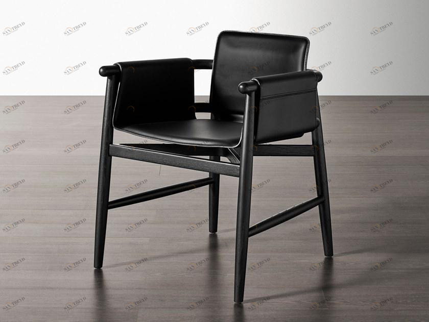 Meridiani Кожаное кресло с подлокотниками Teresina sun-id-1459085