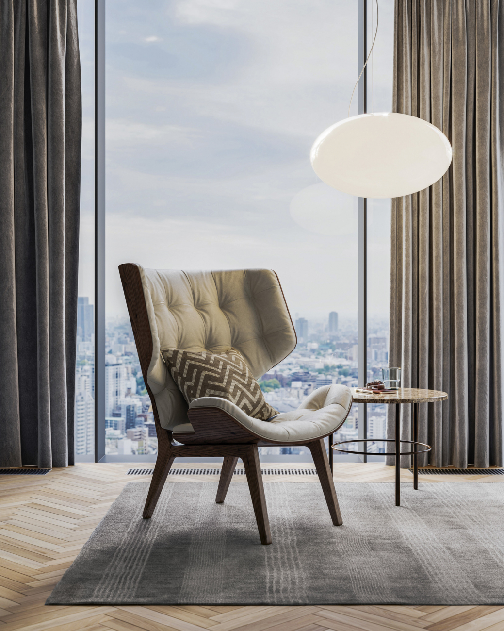 Ковер Zina Серый 200*300 CARPETDECOR ДИЗАЙНЕРСКИЕ, HANDMADE, ДЕТСКИЕ 240158 Серый  - Вид №1