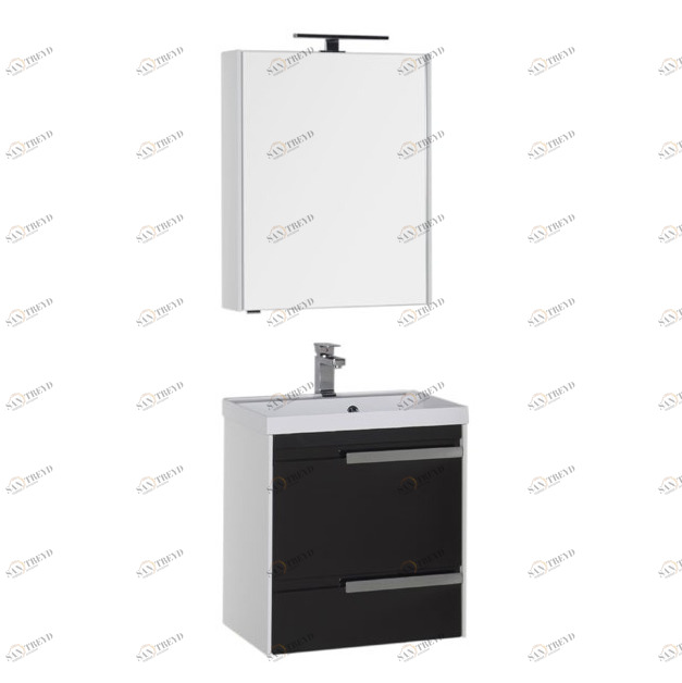 Комплект мебели Aquanet Тиволи 60 черный 00180568