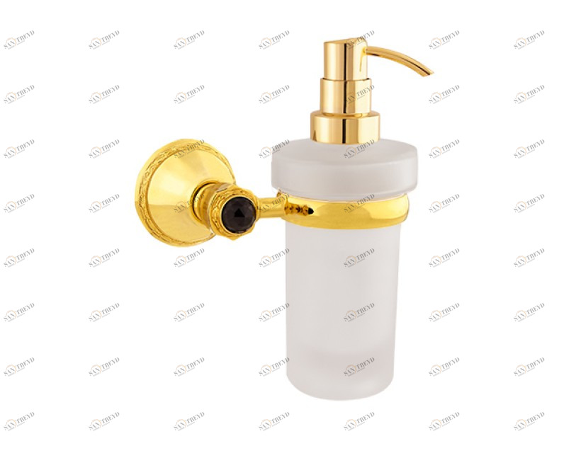 058286.000.01 Настенный дозатор мыла с кристаллами сваровски Золото 24К Mestre Adriatica