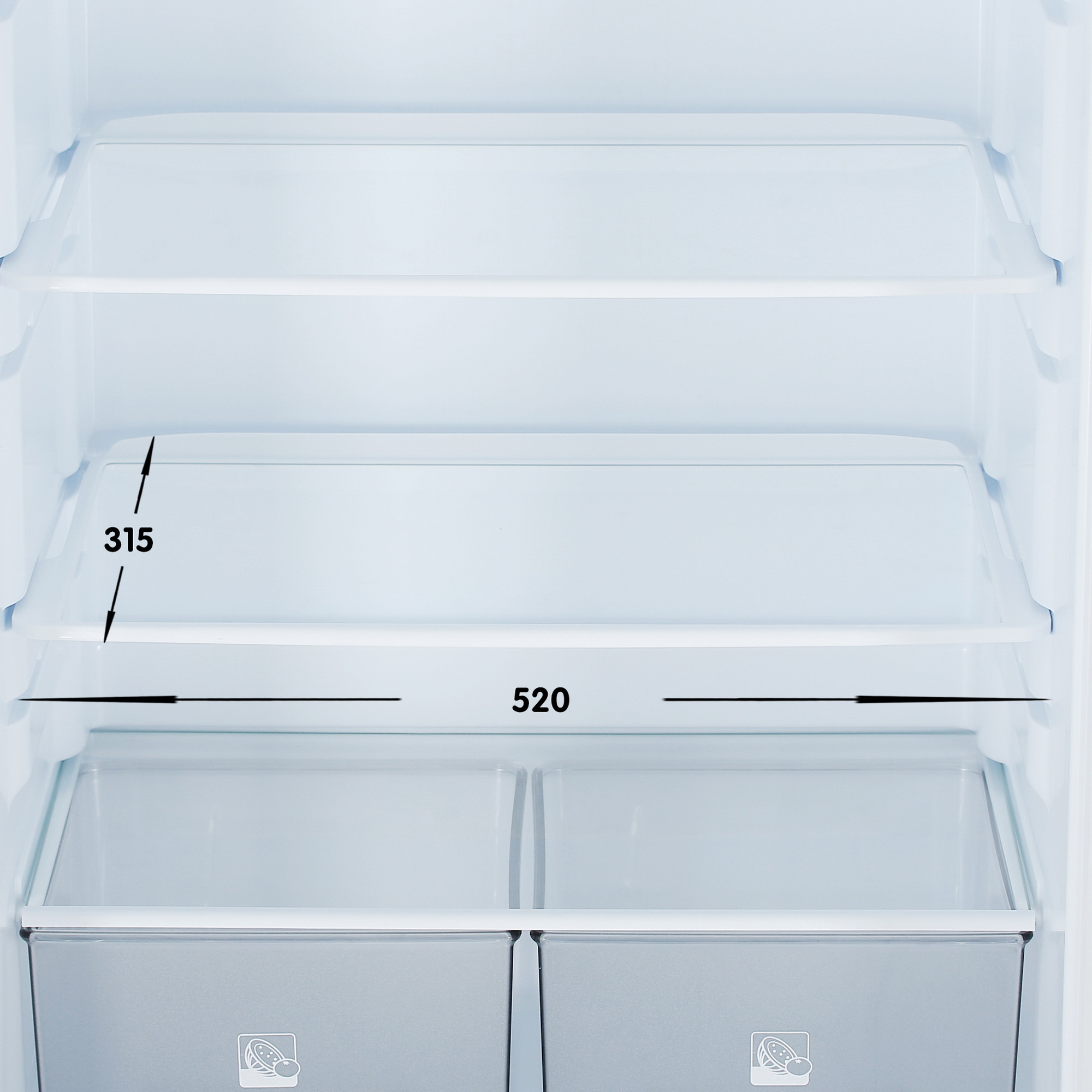 9113502 Холодильник с морозильником   Aceline B29APZ белый STDN-0007173 - Вид №8