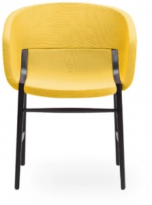 ROSSIN Стул из ткани с подлокотниками Cleo wood