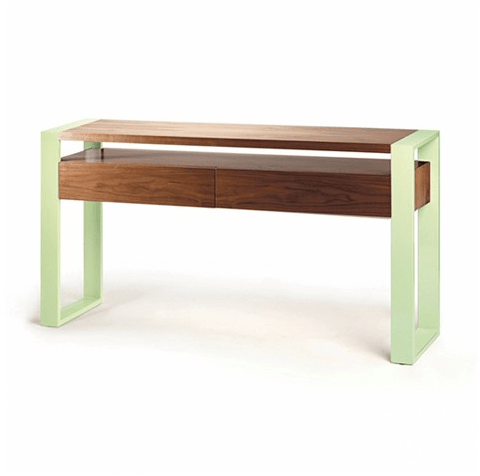 Mambo Unlimited Ideas Прямоугольная консоль из ореха sun-id-1389260 - Вид №2