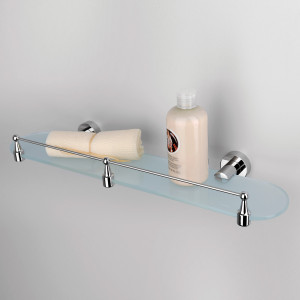 K-9444 Donau Полка стеклянная с бортиком WasserKRAFT Donau K-9400