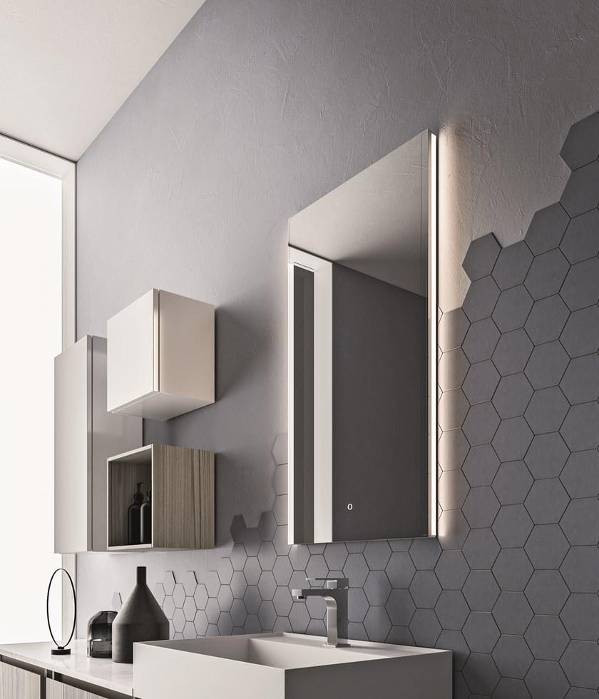 Cerasa Прямоугольное зеркало с bluetooth-подключением для ванной Segno sun-id-1351821 - Вид №1