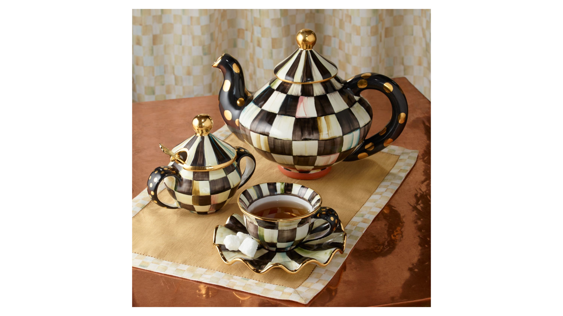 10645912 Чайник заварной Керамический Mackenzie-Childs  - Вид №2