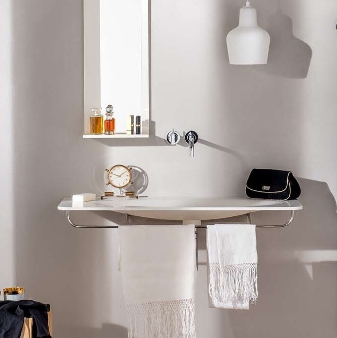 45748 Подвесная раковина настенная овальная Rapsel  белая  - Вид №2