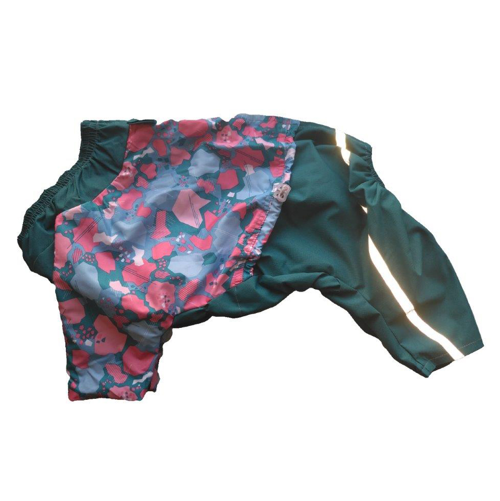 ПР0047887 Комбинезон-плащ для собак породы МОПС молния сверху унисекс размер XL 28см ДОГ МАСТЕР 