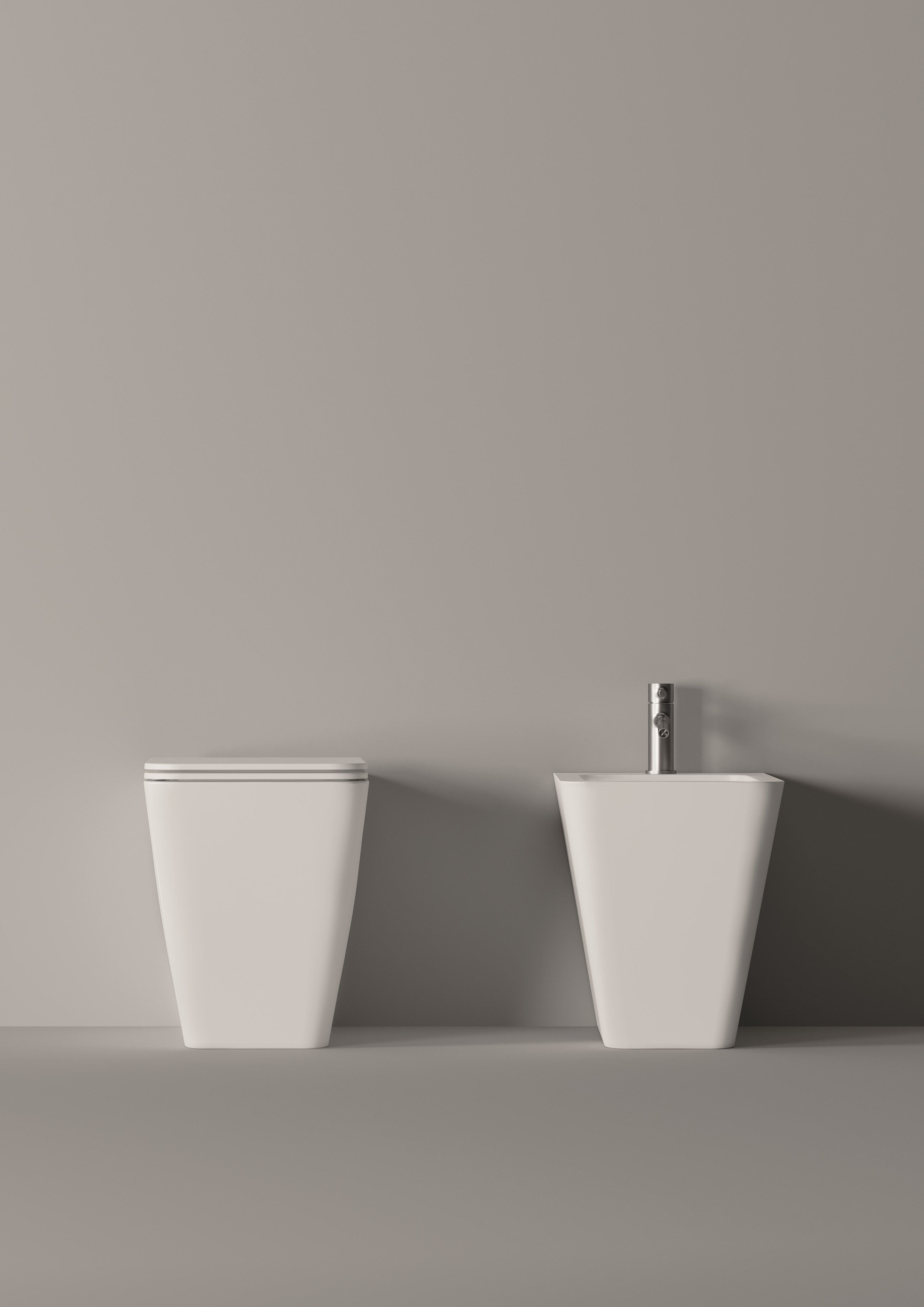 Напольное керамическое биде с переливом Alice Ceramica HIDE ARCH-00111180 - Вид №1