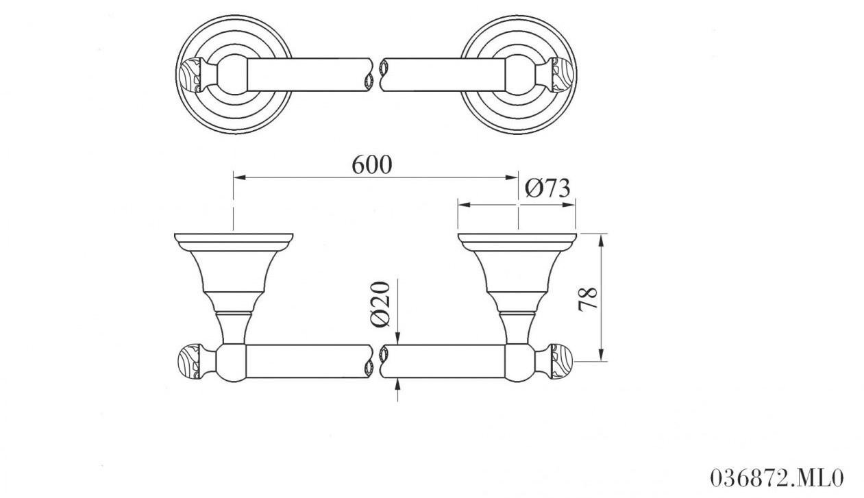 Bronces Mestre Вешалка для полотенец Atlantica precious 036872.ml0.01 - Вид №1