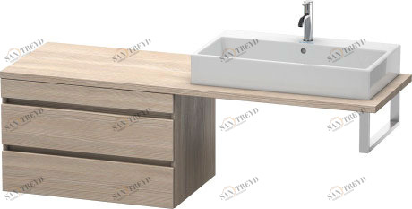DS533903131 DuraStyle Шкафчик для консоли Сосна серебристая, декор Duravit