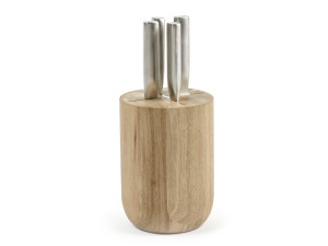 Набор ножей из стали и дерева