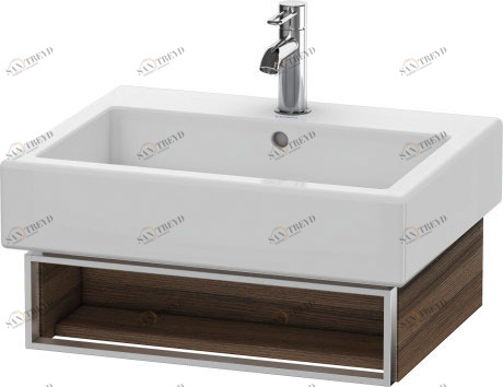 VE600407979 Тумбочка подвесная Vero #VE6004 550 x 431 мм Орех натуральный, декор Duravit