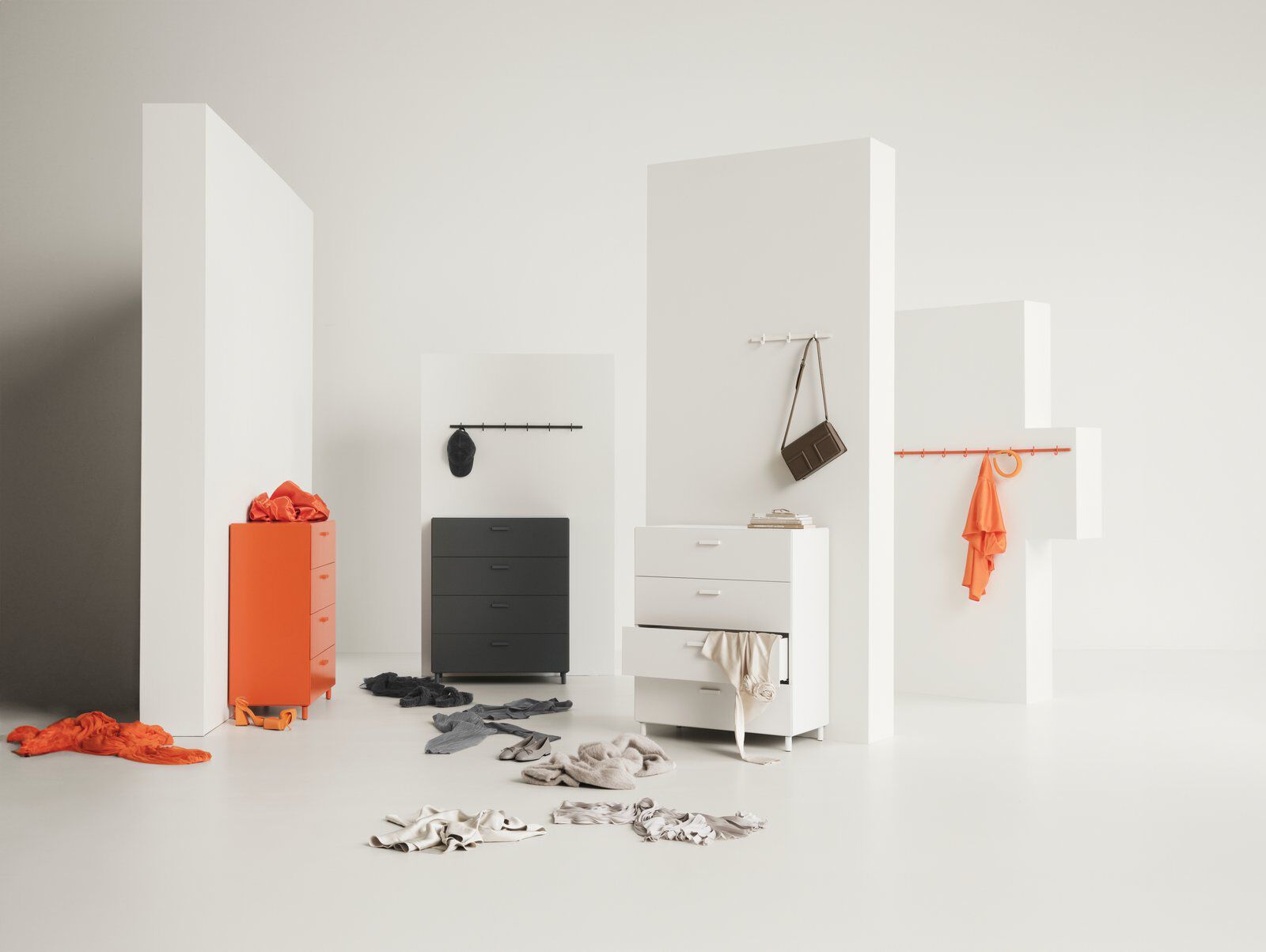 Алюминиевая настенная вешалка с порошковым покрытием String Furniture Relief ARCH-00048824 - Вид №10