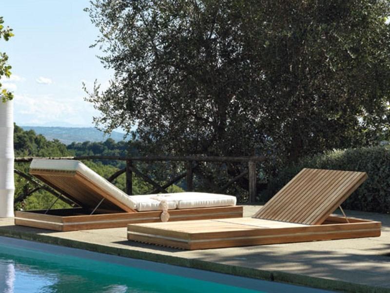 Ethimo Садовый лежак на колесиках Essenza Ezle0100 - Вид №3