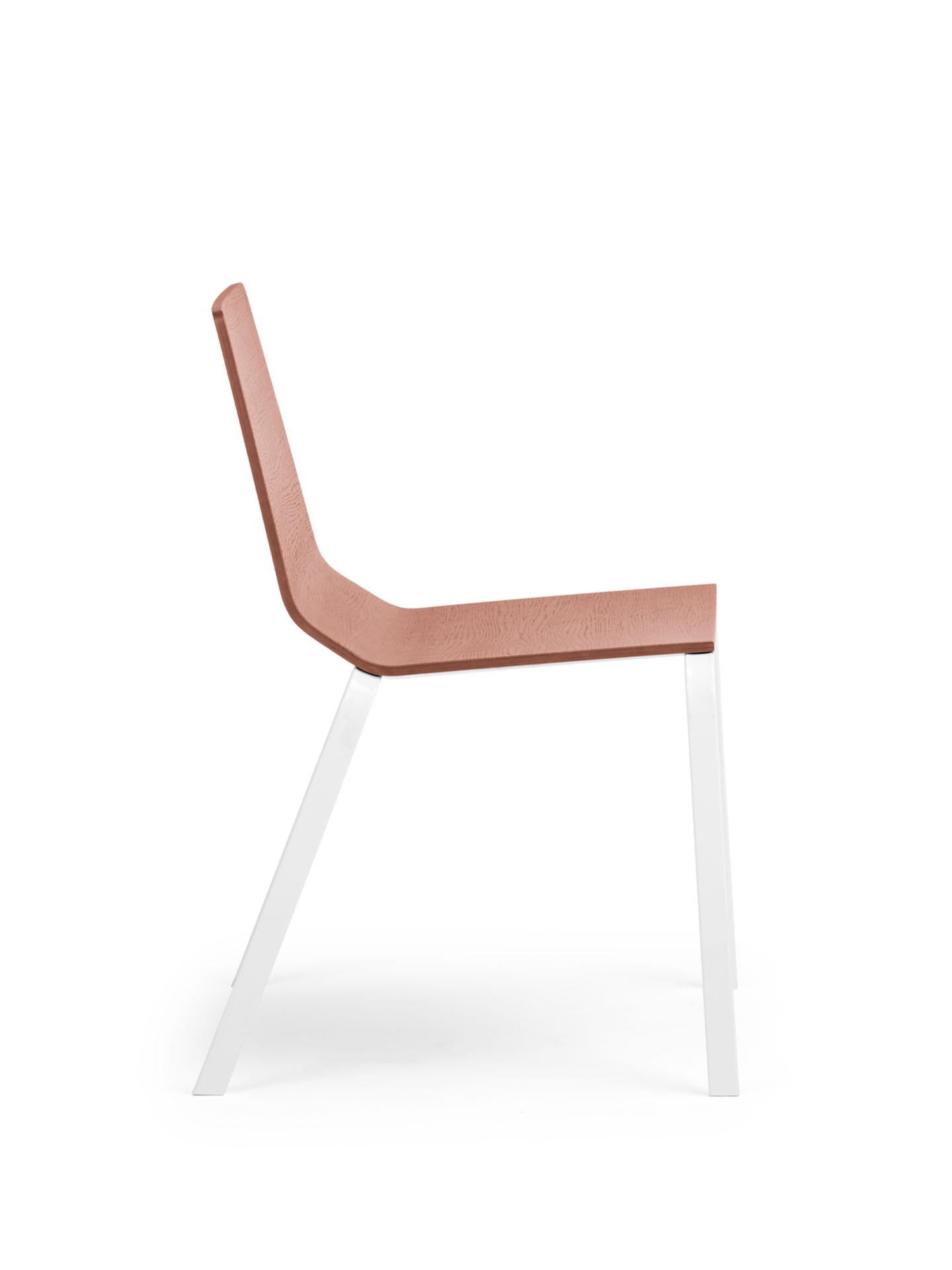 MA 1004 Wooden chair with steel 4 legs base True Design Marina