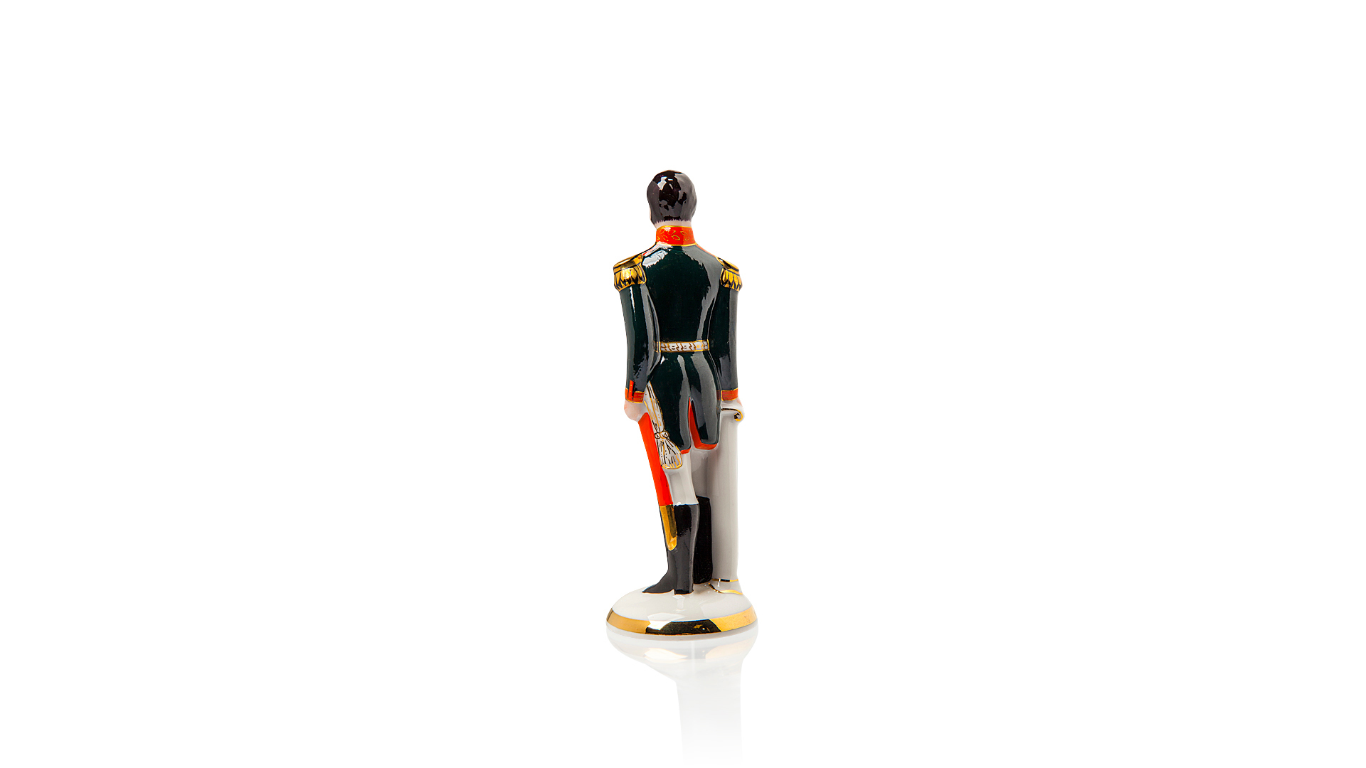 10617348 Мануфактуры Гарднеръ в Вербилках Скульптура 15 см "Раевский" Фарфор, Керамика  - Вид №1