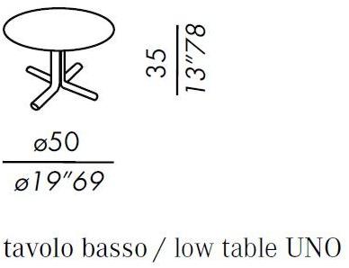 Meridiani Круглый журнальный столик с основанием 4 звезды Miller sun-id-1402079 - Вид №1