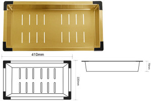 Коландер ZorG Master ZM 03 BRONZE, бронза