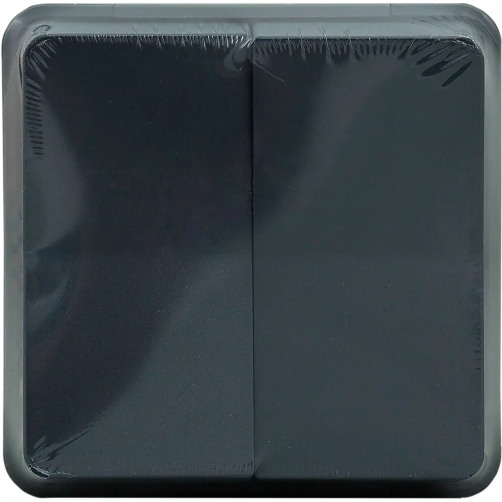 Переключатель накладной влагозащищенный Systeme Electric Mureva Styl 2 клавиши IP55 цвет антрацит STLM-2019242 - Вид №4