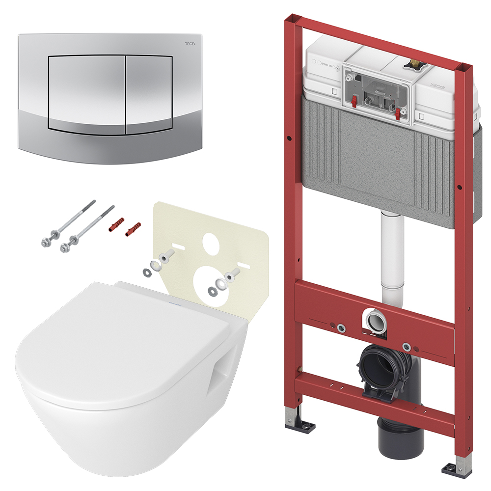 9400405.WCD Комплекты из инсталляций, панелей смыва и унитазов Duravit D-Neo Tece 