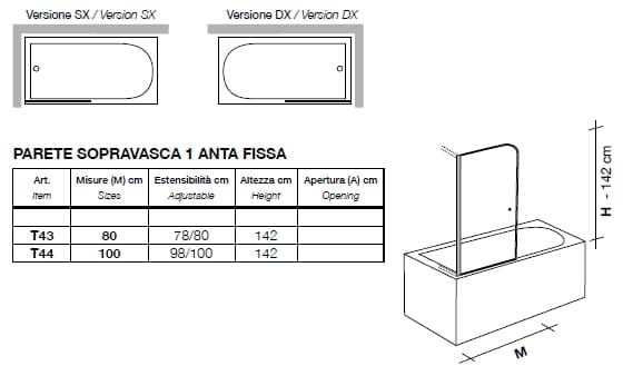 Кристалл фиксированной ванной стены Metidea топ ARCH-00096280 - Вид №2