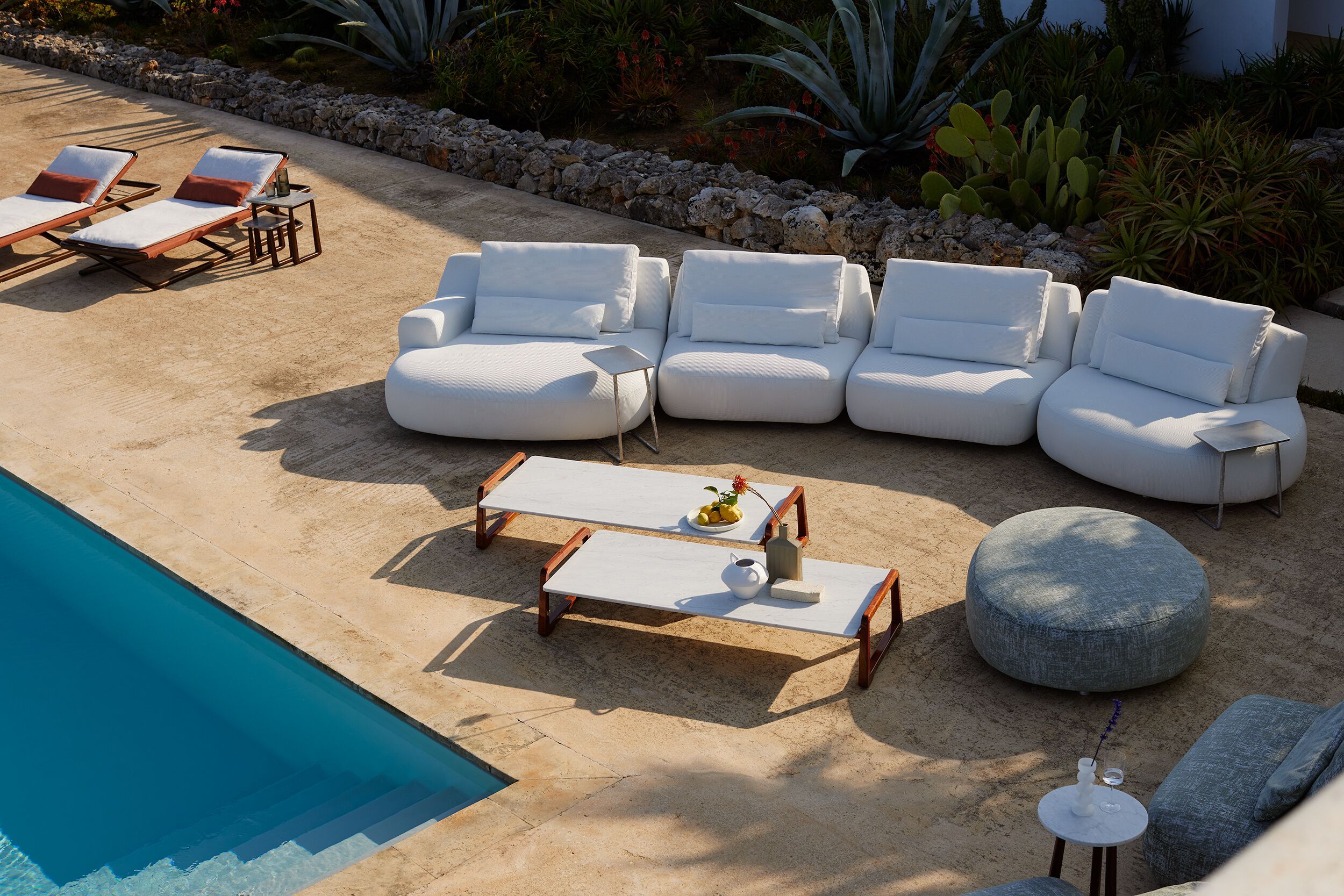 Тканевый модульный садовый диван Exteta Moonlight ARCH-00030262 - Вид №12