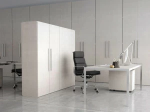 Elitable Высокий деревянный офисный блок с распашными дверями