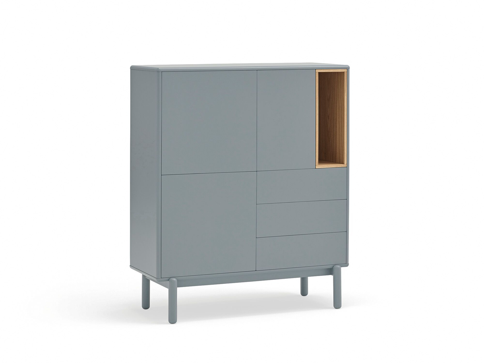 Шкаф из МДФ с распашными дверцами и ящиками TEULAT Corvo ARCH-00150024