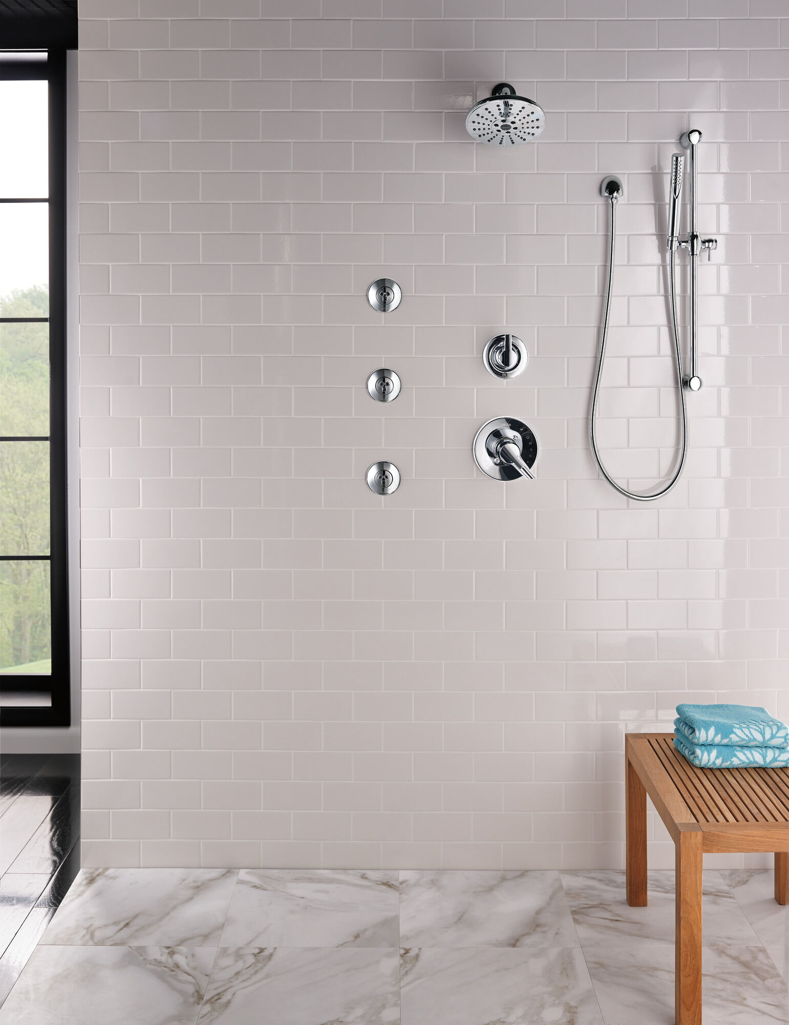 SH5002-CZ Спрей для тела HydraChoice® - бодрящая насадка H2Okinetic® Delta Faucet HydraChoice Body Spray System Шампанское бронза  - Вид №5
