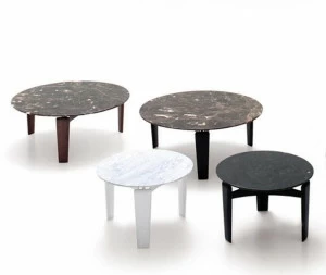 arflex Низкий круглый мраморный журнальный столик