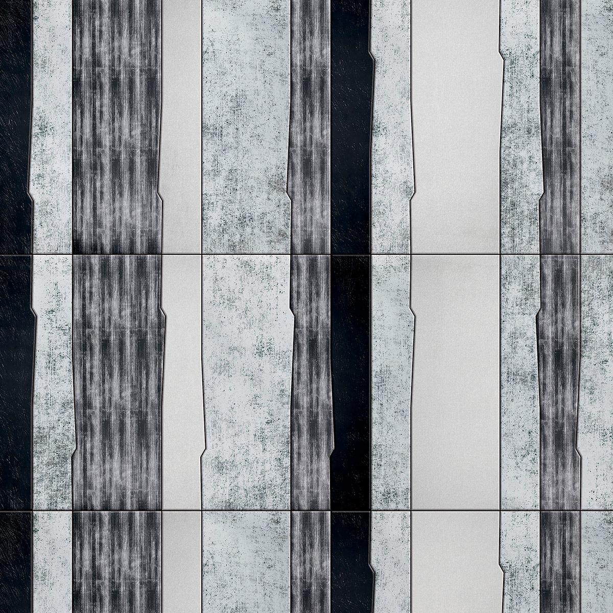 SICIS Bucolico Black Bo-Grey Vetrite Tile sun-id-1991302 - Вид №4