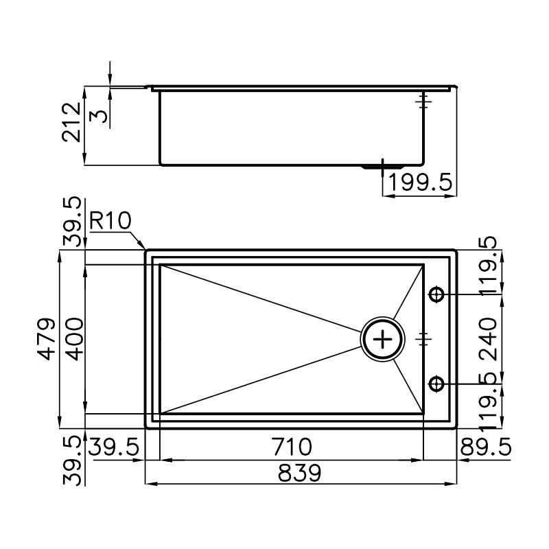 1250050 Мойка Quadra 1250 050 Fosterspa  - Вид №1