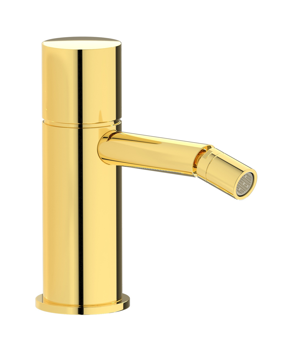 Смеситель для биде на 1 отверстие в комплекте с донным клапаном. WE ARE IB rr220oo Gold Brera