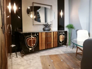 Bellotti Ezio Деревянный буфет с ящиками и мраморной столешницей Gea 2019-41