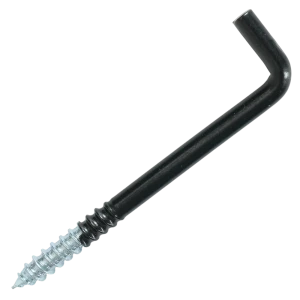 Шуруп-костыль Г-образный 6x80 мм сталь RAL9005 2 шт. 89417651 STLM-2196995
