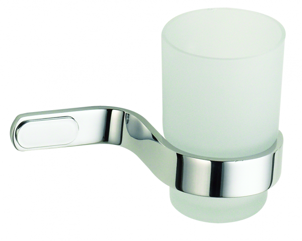 H3700/16CR Sanibano Jasmin, настенный стеклянный стакан, цвет хром Santreyd 