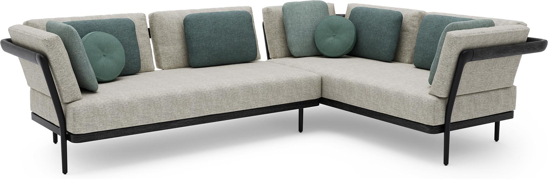 Concept 6 teak nero черный Manutti Flex MNST536