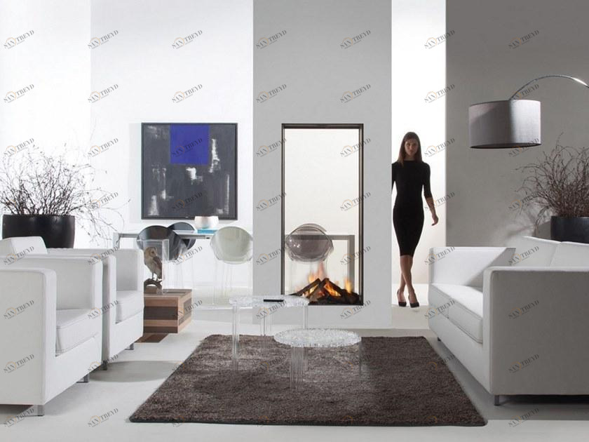 Element4 Газовый камин из стали с панорамным остеклением sun-id-1457500