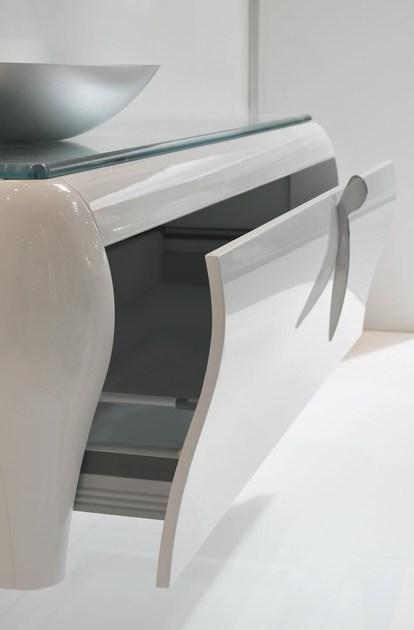 LASA IDEA Тумба под умывальник одинарная настенная, лакированная Gaudì sun-id-1487651 - Вид №2