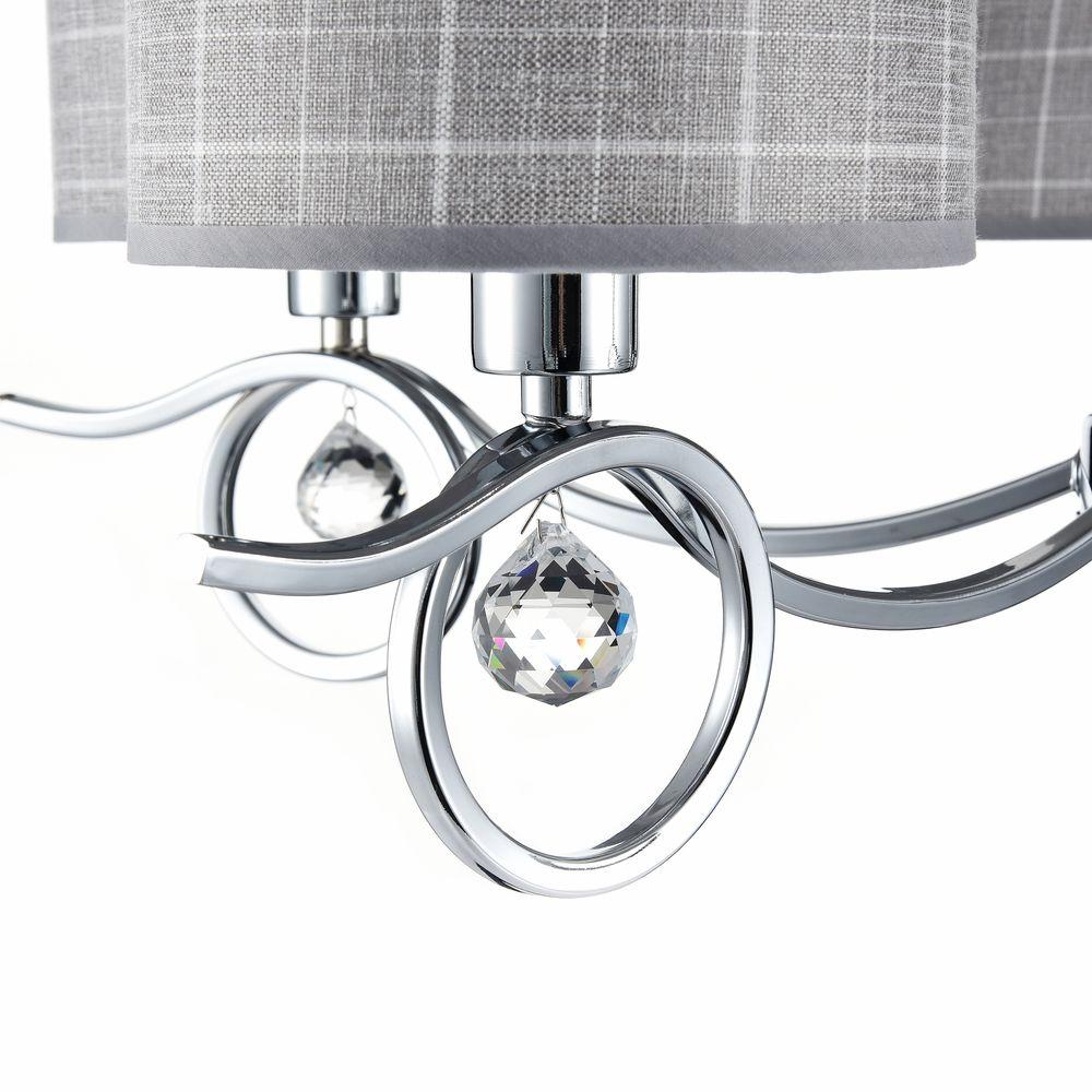 Подвесная люстра Freya Bertrand FR5906-PL-05-CH FREYA BERTRAND 186720 Серый  - Вид №1