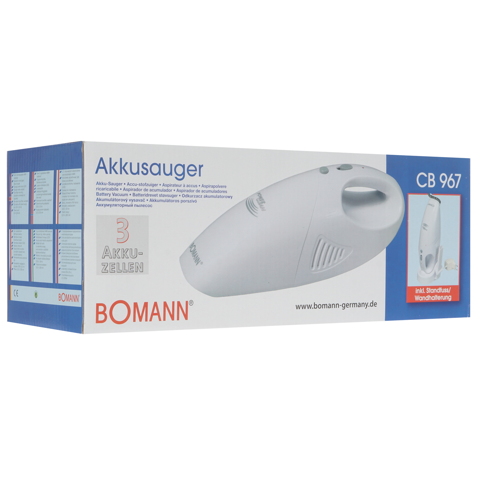 8117031 Пылесос   ручной Bomann CB 967  белый STDN-0102246 - Вид №6