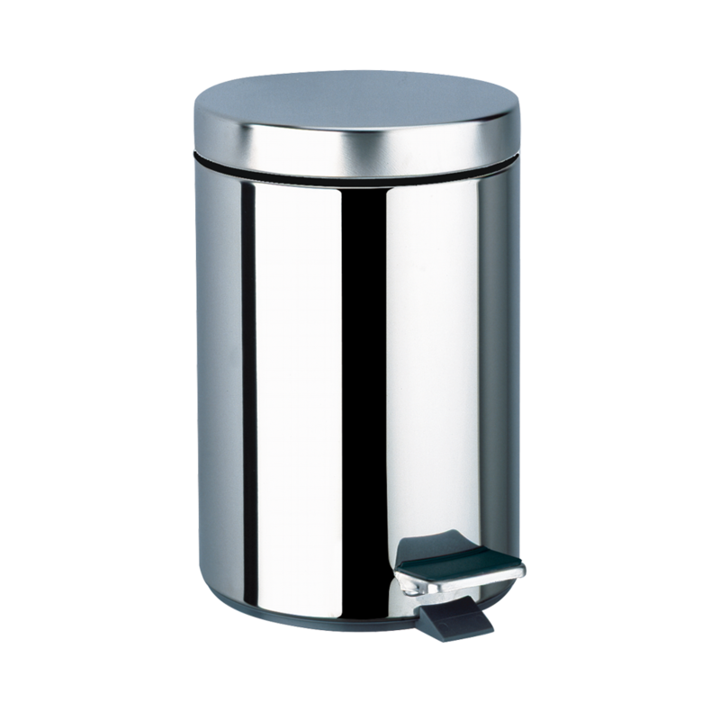 450P Урна с педалью, круглая из нержаеющеей стали, 5 л DELABIE 