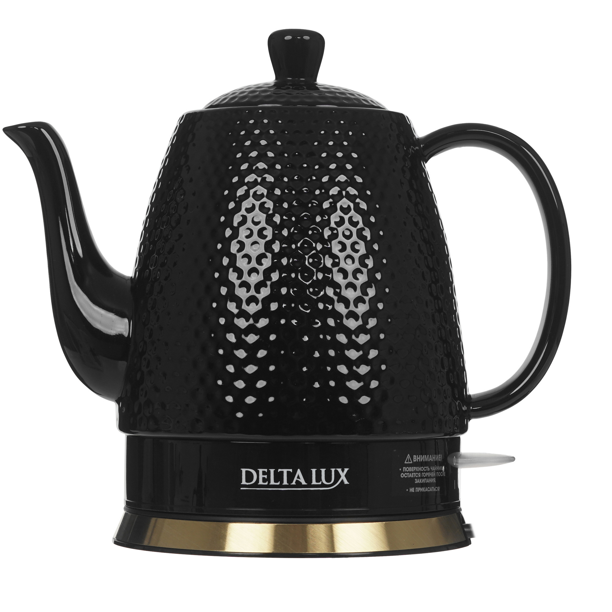 9297586 Электрочайник DELTA LUX DE-1021 черный STDN-0048485